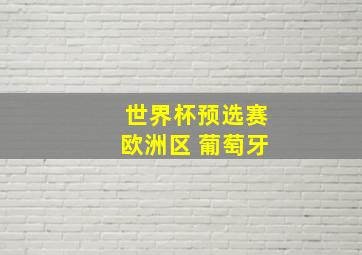 世界杯预选赛欧洲区 葡萄牙